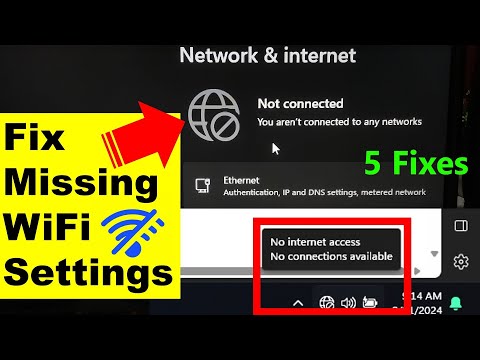 How to Fix WiFi Not Showing in Settings on Windows 11 - Fix Missing WiFi (SOLVED)
