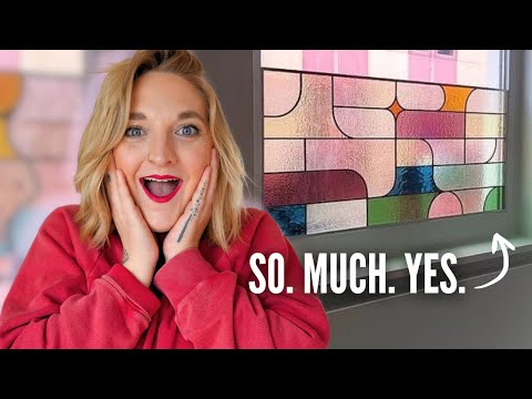 i design & build a MASSIVE Stained Glass Window (Start to Finish!)