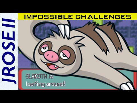 Can you beat Pokemon Emerald with just a Slakoth?