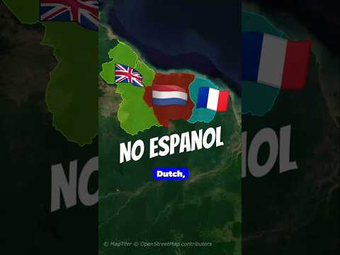 Why Guyana, Suriname and French Guiana don't speak Spanish like most of South America 🤔 #geography