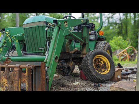 Repairing John Deere 755 Compact Tractor - Leaking Wheel Seal and More