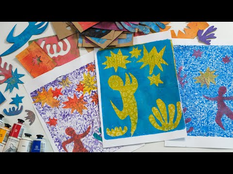 Matisse Inspired Gelli Plate Printing | Printmaking Art Lesson | Zart Art