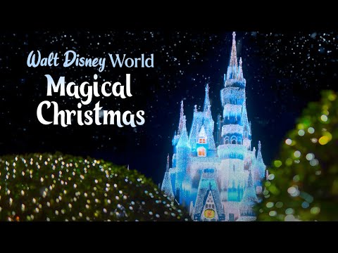 Disney World Christmas Music &amp; Ambience | Magic Kingdom, Joyful Holiday Tracks (4K) Human-made
