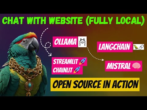 Chat With Websites Using ChainLit / Streamlit, LangChain, Ollama & Mistral 🧠