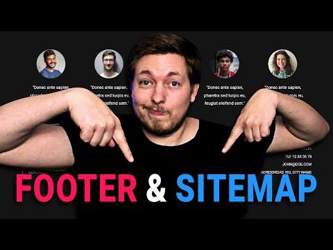 20 | HOW TO CREATE A FOOTER & HTML SITEMAP | 2023 | Learn HTML and CSS Full Course for Beginners