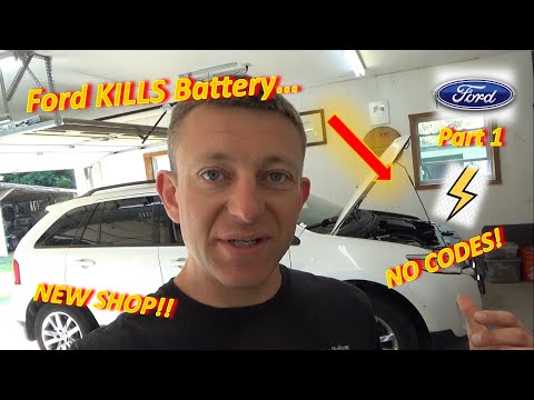 (Pt 1) Ford KILLS Battery...PCM Stays AWAKE?! ('13 Edge V6) at NEW SHOP!!