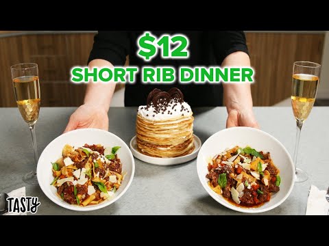 I Tried To Make a $12 Short Rib Date Night Dinner • Tasty