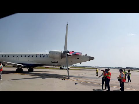 WPTV News crew aboard Delta plane at time of collision