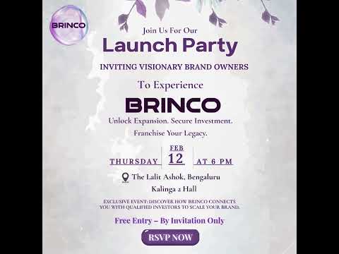 BRINCO Launch Event for Brand Owners in Bengaluru on Feb 12