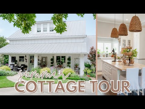 SUMMER COTTAGE HOME TOUR | Patio & Summer Decor Ideas with Vintage Home Designs | FARMHOUSE LIVING