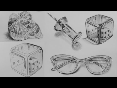 4 TÉCNICAS PARA DIBUJAR OBJETOS TRANSPARENTES