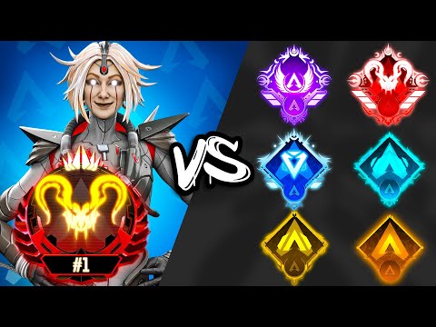 #1 Console APEX PREDATOR 1v1's EVERY PC RANK... who's better?