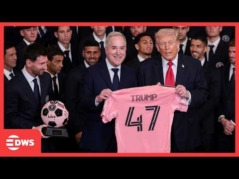 Historic White House Moment: Donald Trump Gifted Inter Miami Jersey by Jorge Mas & Messi | AC1E