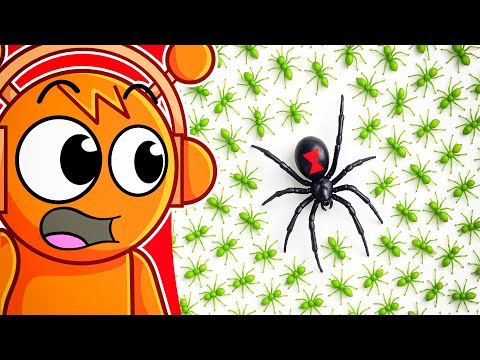 1,000 ANTS vs 1 BLACK WIDOW, Who Would Win?