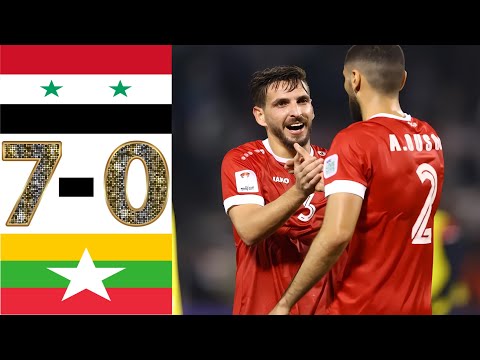 ملخص مباراة سوريا × ميانمار | مهرجان أهداف للنسور 🔥🔥 | تصفيات كأس العالم 2026