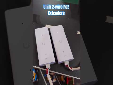 The UniFi 2-wire PoE Extenders are super useful! #unifi #networking