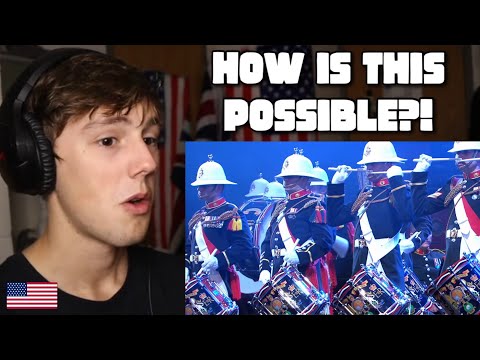 American Reacts to Royal Marines Corps of Drums and Top Secret Drum Corps!