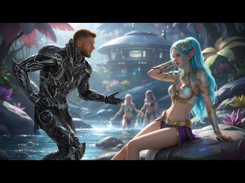 Human Buys a House and Stumbles Upon His Three Alien Neighbors Bathing in the River