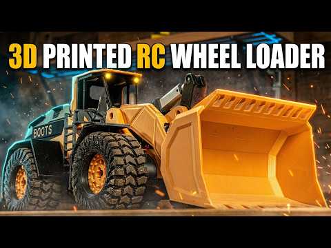3D Printed RC Wheel Loader - DIY