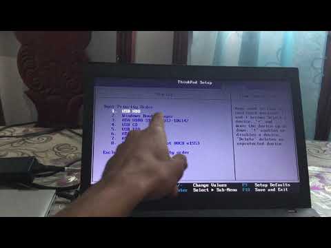 Arrancar desde un usb en una  Lenovo Thinkpad