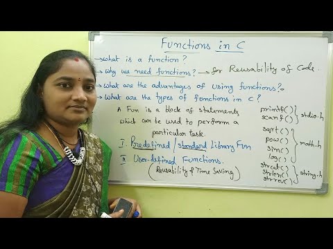 C-Language || Class-68 || Functions in C || Both in Telugu and English || Telugu Scit Tutorials