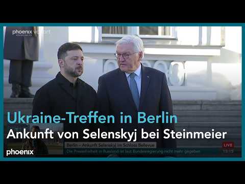 Ankunft von Wolodymyr Selenskyj bei Frank-Walter Steinmeier am Schloss Bellevue am 15.12.25