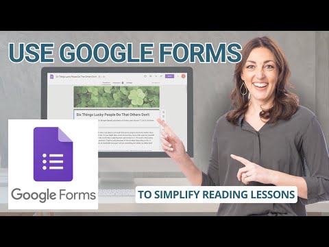 How to Use Google Forms in Your Reading Lessons (easy tutorial)