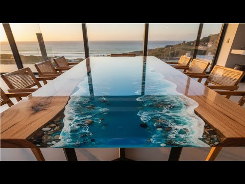 Amazing Transformation From Old Raw Wood With Epoxy To A High Value Table