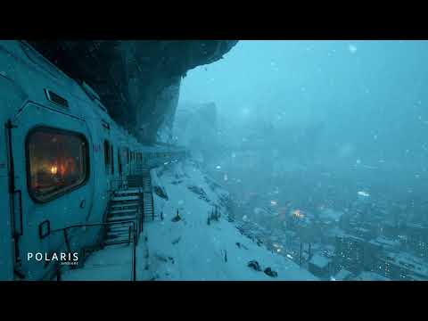 Ambient Soundscape of a Dystopian Post-Earth World ☢️ Cyberpunk Snowstorm