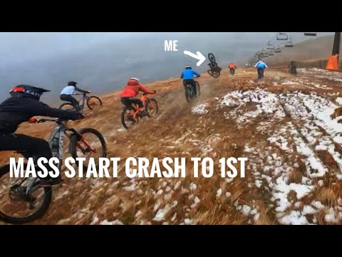 MacAvalanche 2025 Mass Start, Huge Crash to 1st