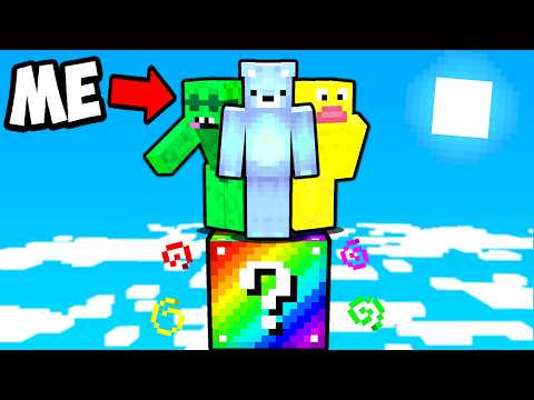 Can We Survive ONE RAINBOW LUCKY BLOCK in Minecraft?