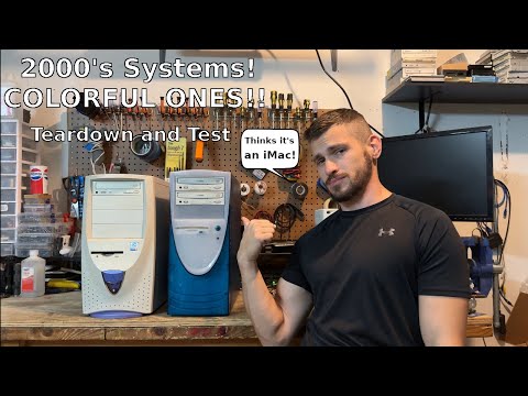 A PC tower dressed as an iMac? Unnecessary purple?? Count me in! Retro Tech Teardown