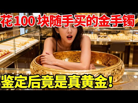 女子花 100 块随手买的黄金手镯，鉴定后竟是真黄金！价值一万多，到底藏着啥隐情？