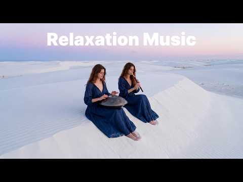 βͺ Ethereal Desert Music | Handpan & Duduk on the White Sand Dunes (1-Hour Solitude)
