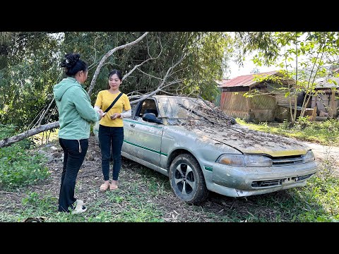 Genius Girl Restores An Aunt's Abandoned Toyota After 20 Years And Test Drives It