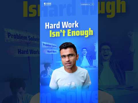 Working Hard But Not Getting Results? #codebasics #hardwork #success #data #shorts #failure