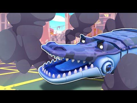 Oh nein! BÖSER ZWILLLING von Krokodil Lastwagen macht Chaos! | Auto & Lastwagen Rettungsdienst