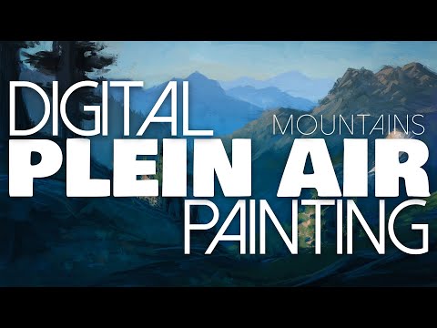 Using an iPad to Paint Mountains