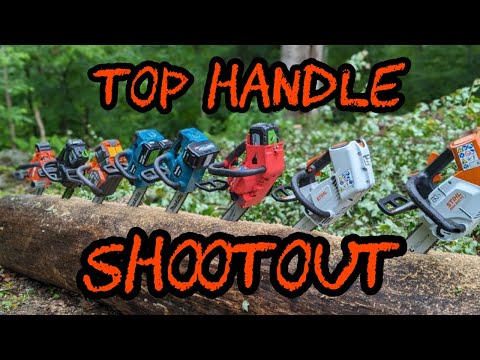 #389 PRO Battery Top Handle Chainsaw Head to Head!