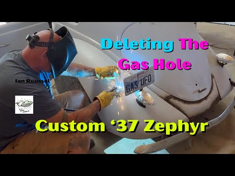 Ian Roussel Changes Up The Look On The '37 Zephyr By DELETING Gas Hole With SIMPLE Metal Work