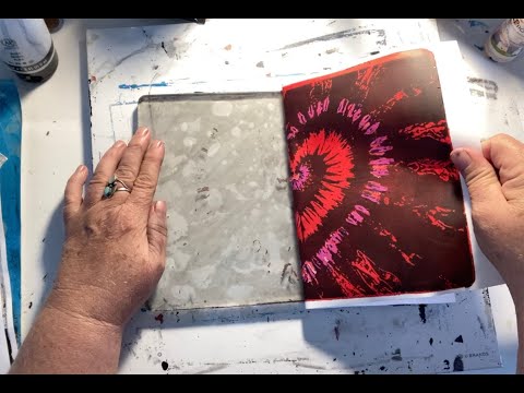Tie Dye on Your Gel Plate: A Groovy Creative Technique