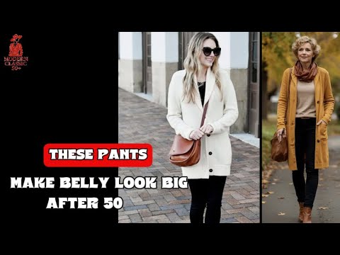 NEVER Wear These 5 Types of Pants If You Have a Belly After 50