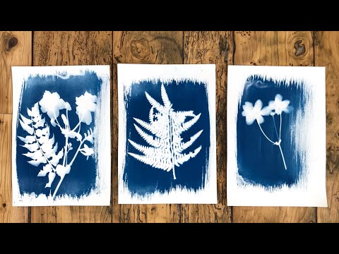 Advanced cyanotype prints