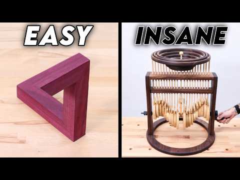 I Built 5 MORE Impossible Woodworking Illusions