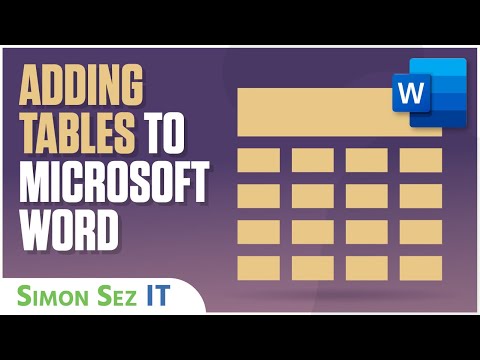 Microsoft Word Tutorial: Using Tables in Word