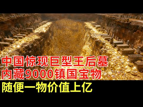 中国惊现巨型王后墓，规模远超武则天，内藏9000件镇国宝物，两万枚甲骨，随便一物价值上亿，惊掉所有人下巴【揭秘】