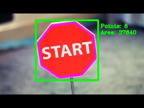 Real time Shape Detection using Contours [9] | OpenCV Python Tutorials for Beginners 2020