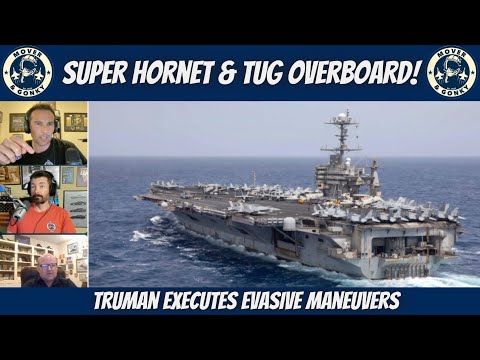 F/A-18E and Tug Fall Off USS Truman – Fighter Pilots React