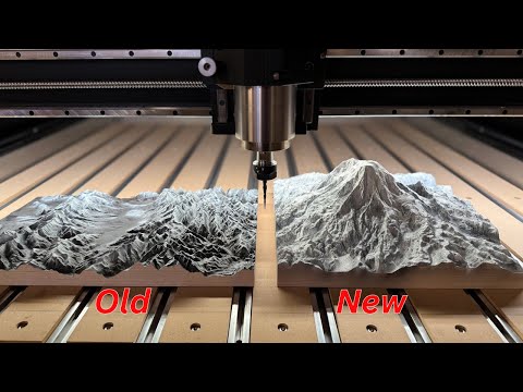AMAZING 3D Terrain Carve with New Software: Old vs New
