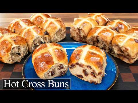 Hot Cross Buns: 2 Versions, Fruit and Chocolate